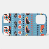 レトロヒップスターシームレスパターン Case-Mate iPhoneケース (裏面 (横))