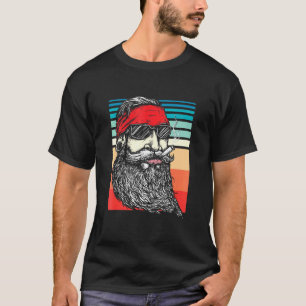 レトロヒップスターヴィンテージひげヒッパイパイプスモーカーU Tシャツ