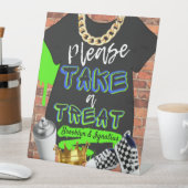 レトロヒップホップアーバンプリーズアトリート 台座サイン (インサイチュ)