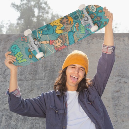 レトロヒップホップ通りスタイルスケートアート スケートボード