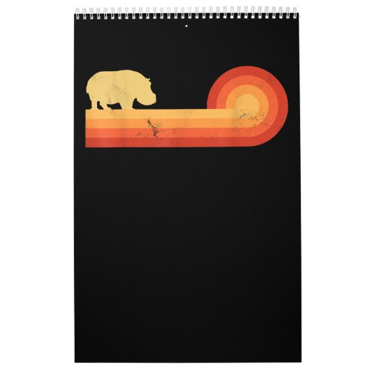 レトロヒッポタマス60s 70sヒッポ カレンダー (カバー)