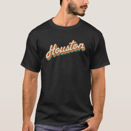 レトロヒューストンレトロスクリプト Tシャツ