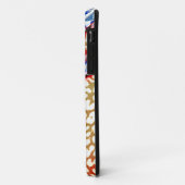 レトロヒョウのプリントスキン(赤、青、黄) Case-Mate iPhoneケース (裏面/左)