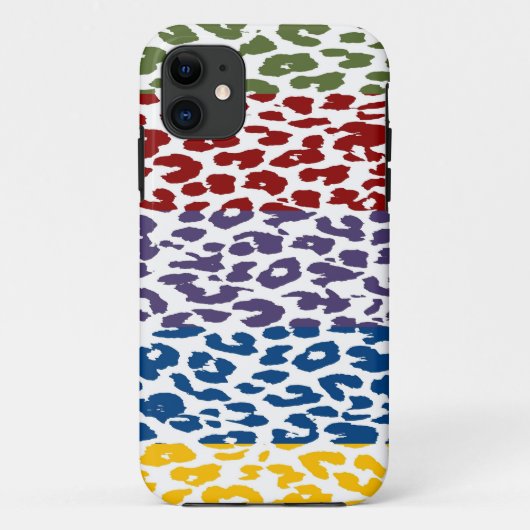 レトロヒョウ印刷スキンストライプパターン Case-Mate iPhoneケース (裏面)