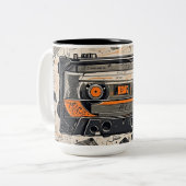 レトロビア – Mixtape ツートーンマグカップ (正面左)