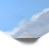 レトロビキニモデル/赤ストライプパラソル ポスター (角)