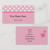 レトロビジネスまたはプロフィールカード 名刺 (正面/裏面)