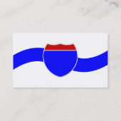 レトロビジネスパンチカードビジネス交通標識 ロイヤリティカード (裏面)