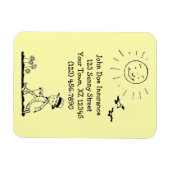 レトロビジネスマンonサニーデイ マグネット (横)