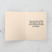 レトロビソンバッファローハッピーバースデー カード (内部)