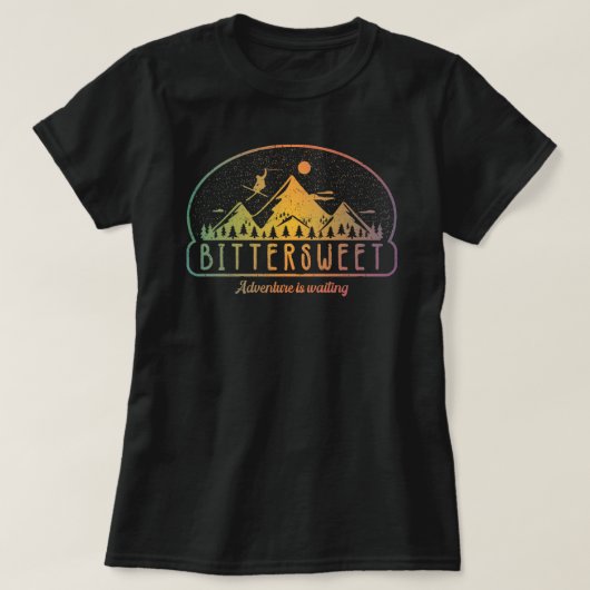 レトロビタースイートスキー Tシャツ (デザイン正面)