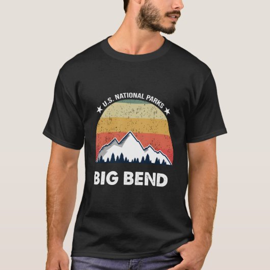 レトロビッグベンド国立公園 Tシャツ (正面)