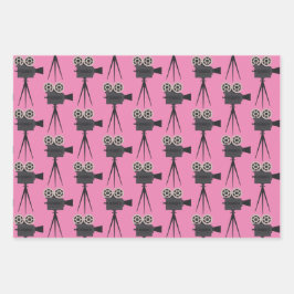 レトロビデオカメラ ラッピングペーパーシート