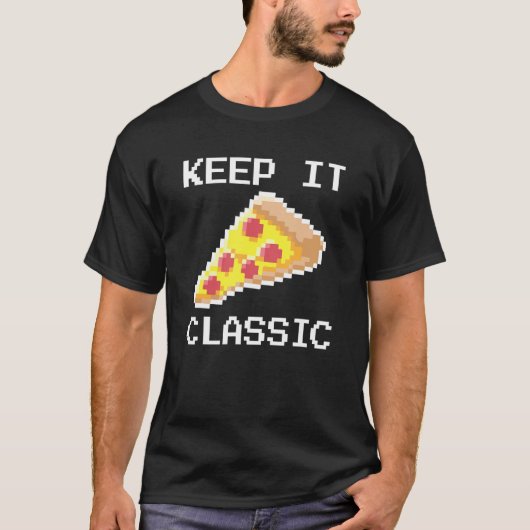 レトロビデオゲームのゲーマーピクセル保Itクラ Tシャツ (正面)