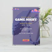 レトロビデオゲームの誕生日パーティー 招待状 (スタンド正面)