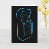 レトロビデオゲームアーケードキャビネット カード (黄色い花)