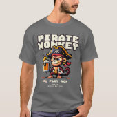 レトロビデオゲームパイロットサルTシャツ Tシャツ (正面)