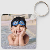 レトロビデオゲームメニュー写真誕生日パーティー キーホルダー (裏面)