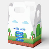 レトロビデオゲームメニュー1st誕生日パーティー フェイバーボックス (オープン)