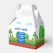 レトロビデオゲームメニュー1st誕生日パーティー フェイバーボックス (正面サイド)