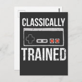 レトロビデオゲーム制御装置ゲームおたく ポストカード (正面/裏面)