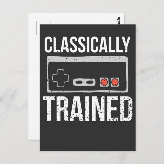 レトロビデオゲーム制御装置ゲームおたく ポストカード (正面/裏面)