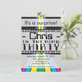 レトロビデオゲーム第30回誕生日 招待状 (スタンド正面)