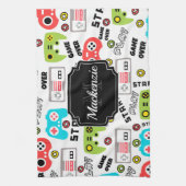 レトロビデオゲーム キッチンタオル (縦)