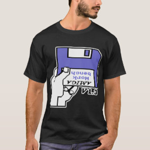 レトロビデオゲーム コモドール Amiga Workbench インサート Tシャツ