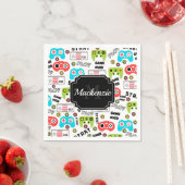 レトロビデオゲーム スタンダードカクテルナプキン (インサイチュ)