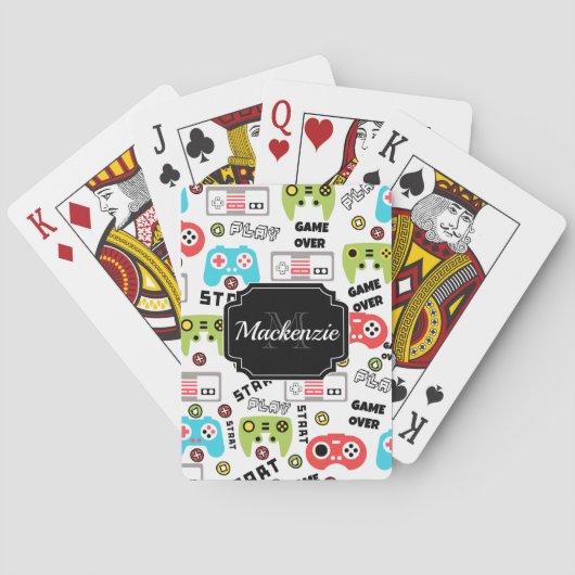 レトロビデオゲーム トランプ (裏面)