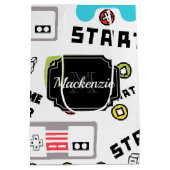 レトロビデオゲーム ミディアムペーパーバッグ (裏面)