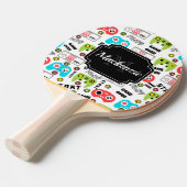 レトロビデオゲーム 卓球ラケット (正面アングル)