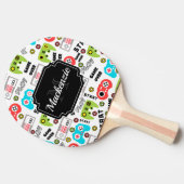 レトロビデオゲーム 卓球ラケット (横)