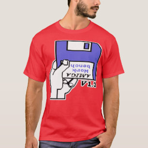 レトロビデオゲームCommodore Amiga Workbench Insert Tシャツ