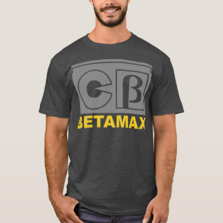 レトロビデオテープBetamaxビデオ Tシャツ