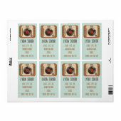 レトロビニルターンテーブル出荷ラベル ラベル (フルシート)