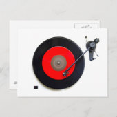 レトロビニルターンテーブル葉書 ポストカード (正面/裏面)