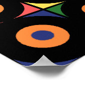 レトロビニルポップ・アートのプリント ポスター (角)