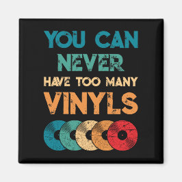 レトロビニルLPレコードヴィンテージを持つことができない マグネット