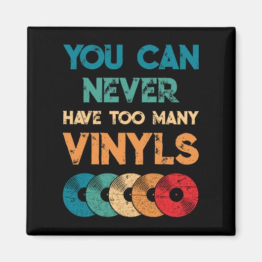 レトロビニルLPレコードヴィンテージを持つことができない マグネット (正面)