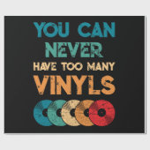 レトロビニルLPレコードヴィンテージを持つことができない ラッピングペーパー (フラット)