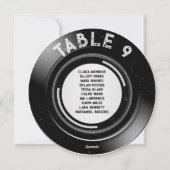 レトロビニールの結婚Groovy Musicのシーティングチャート シーズンカード (裏面)