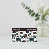 レトロビニールレコードアルバムミュージックプロフェッショナル 名刺 (スタンド正面)