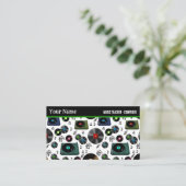 レトロビニールレコードアルバムミュージックプロフェッショナル 名刺 (スタンド正面)