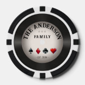 レトロビニールレコードカジノファミ結婚リー ポーカーチップ (正面)