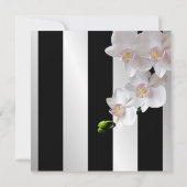 レトロビニールレコードモダンの花婚式招待 招待状 (裏面)