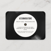 レトロビニールレコード結婚ズホテルアコモデーション エンクロージャーカード (正面)