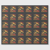 レトロビニールレコード音楽エレクトロターンテーブルDJ ラッピングペーパー (フラット)