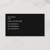 レトロビニールレコード音楽テーマ 名刺 (裏面)